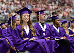 Group of graduates at ceremony